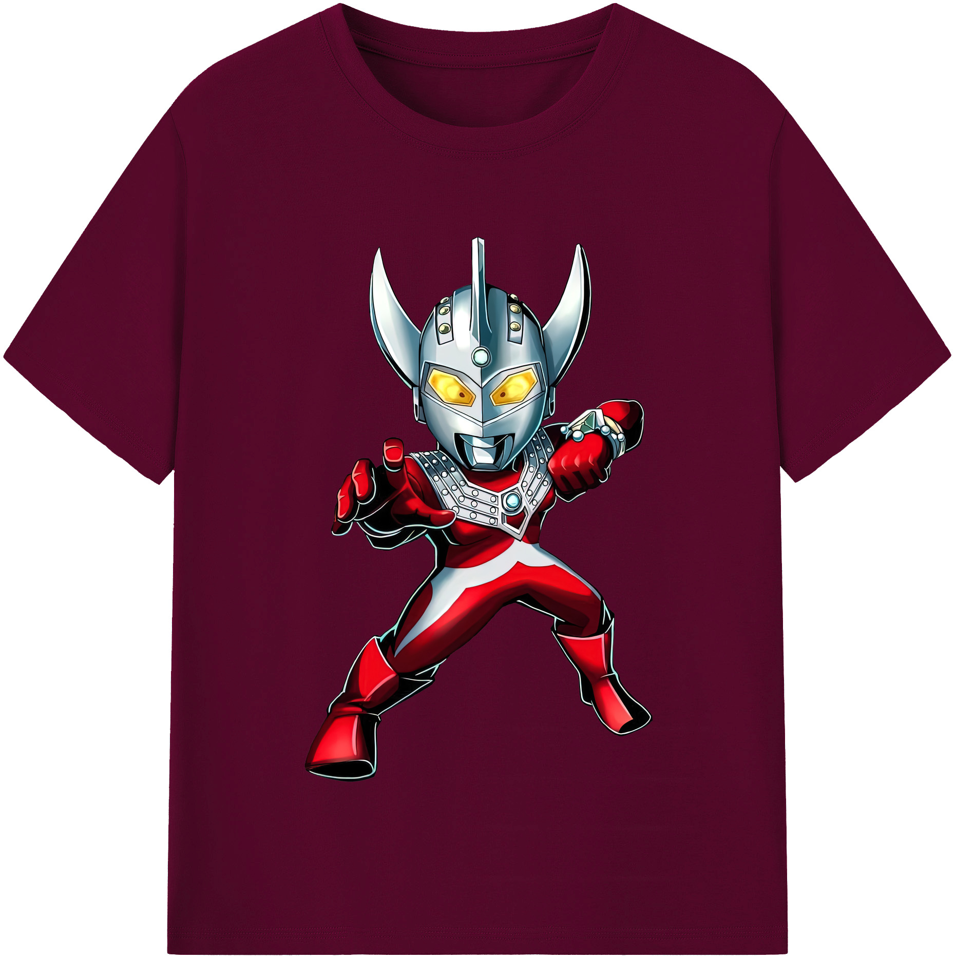 （画像用） ウルトラマン Ultraman レディースカジュアルプリントTシャツ（綿100％）
